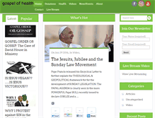 Tablet Screenshot of gospelofhealth.org